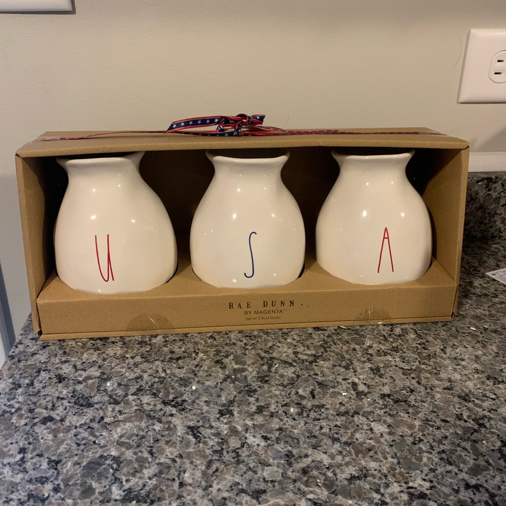 Rae Dunn USA vases
